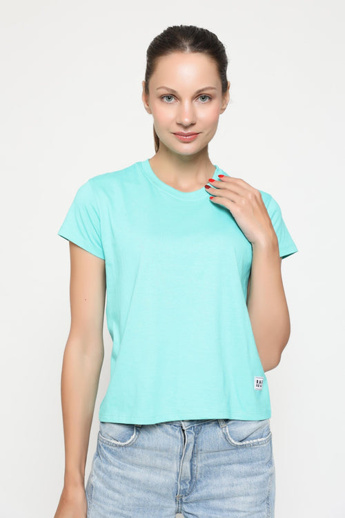 Premium Organic Cotton - Crewneck T-shirt Women - Relaxed Fit